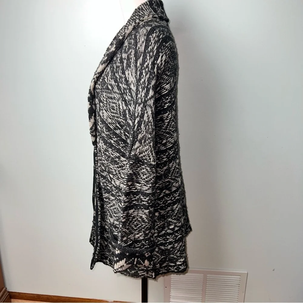 Free People Black and White Cardigan